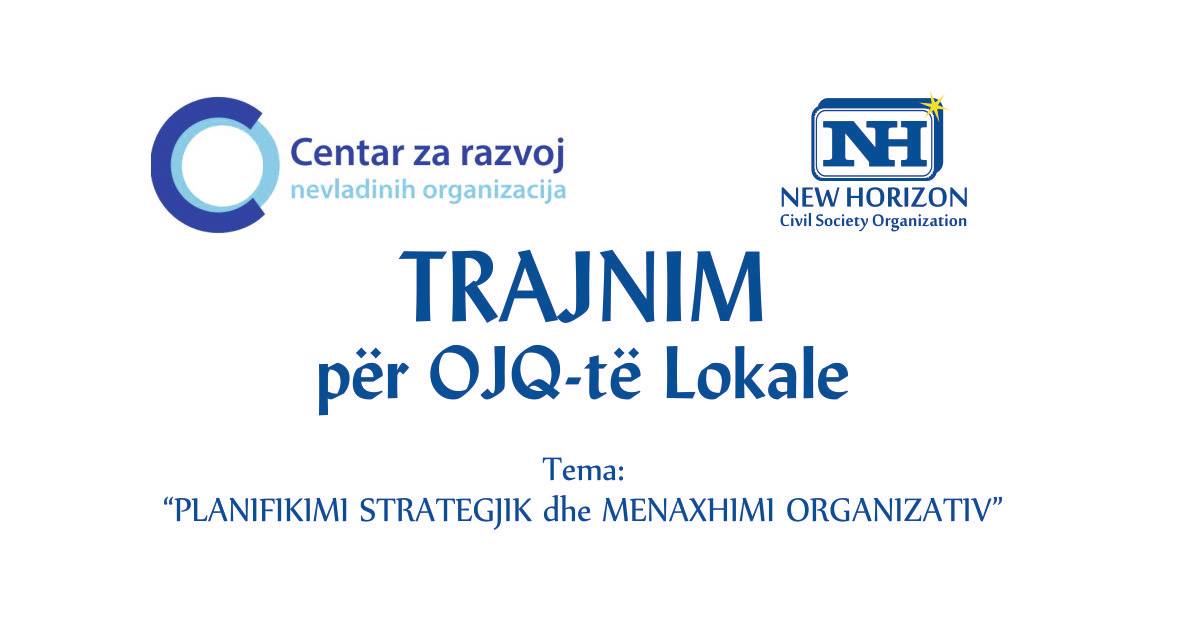TRAJNIM PËR OJQ-të LOKALE – Thirrje për paraqitje