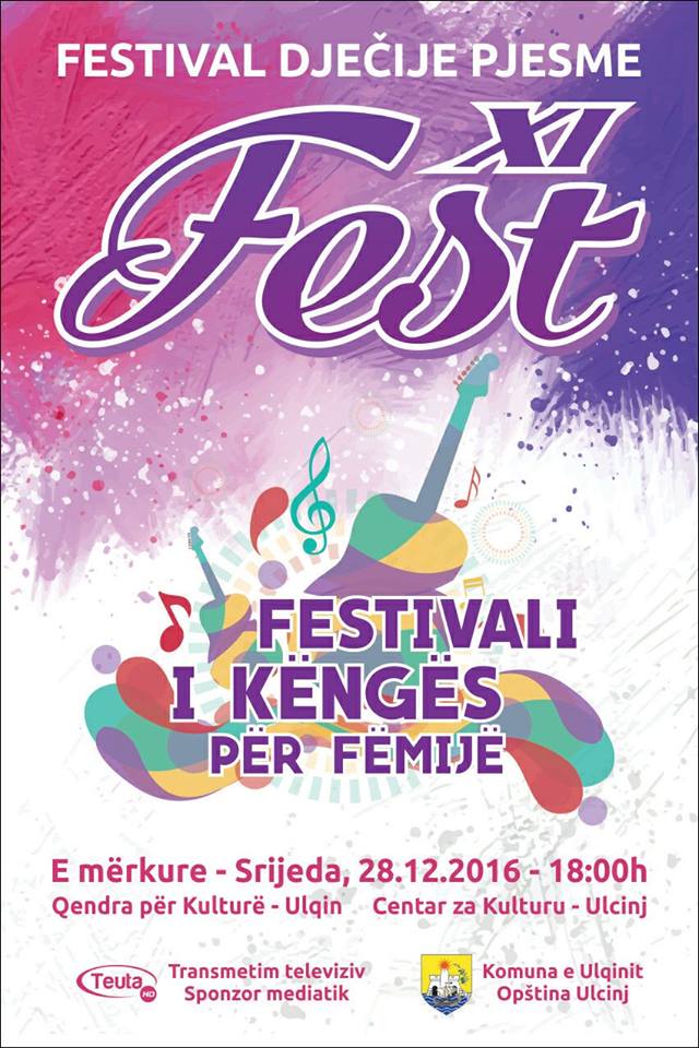 Edicioni XI i Festivalit te Kenges per Femije, Ulqin-2016