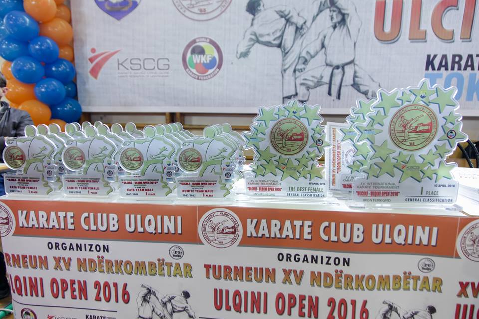 Klubi i karatesë “Ulqini” fitues i 248 medaljeve në vitin 2016