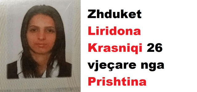 Njoftim urgjent: Zhduket Liridona Krasniqi 26 vjeçare, familja kërkon ndihmën e të gjithëve