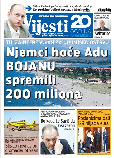 Njemci hoće Adu , spremili 200 miliona