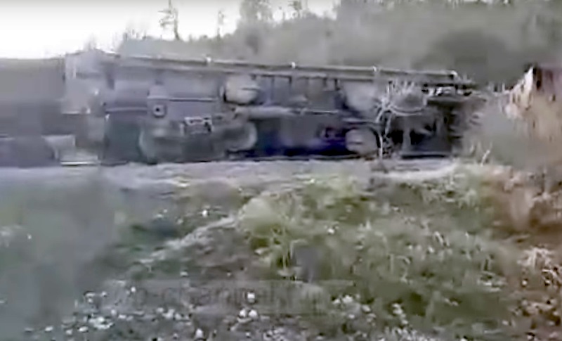 Malësi e Madhe, treni del nga shinat nga amortizimi i shinave – Video