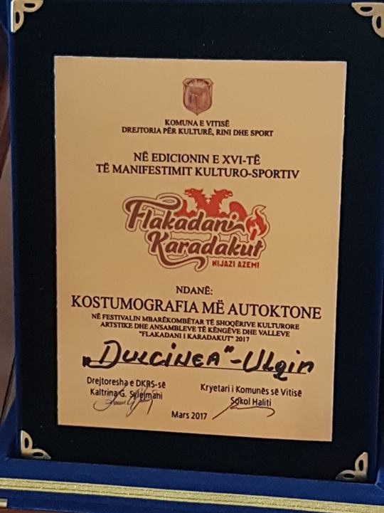 Festivali-Flakadani i Karadakut-SHKA Dulcinea nga Ulqini-Shperblimi