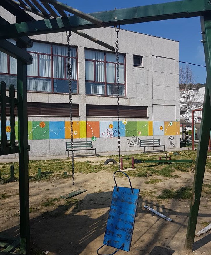Parkun e fëmijëve në Ulqin nuk e mirëmban askush
