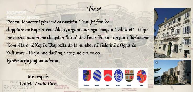 Hapet ekspozita ”Familjet fisnike shqiptare në Koprin Venedikas” në Ulqin
