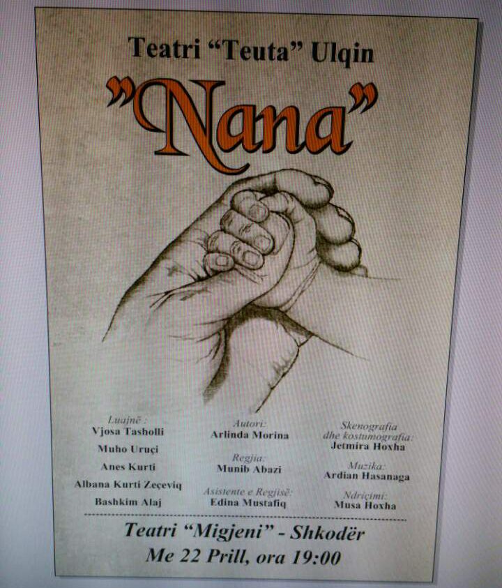 Teatri ”Teuta” i Ulqinit për herë të parë në Shqipëri me shfaqjen ”Nëna”