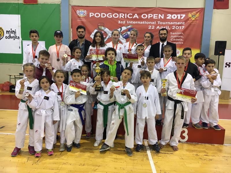 Taekwondo Ulqini fiton vendin e dytë në turneun zhvillues në Mal të Zi – Podgoricë