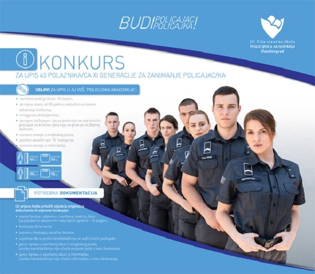 Policia e Malit të Zi hap konkurs, 2 nga Ulqini konkurojn ne akademi