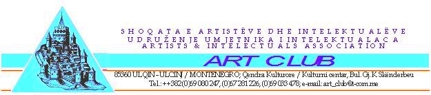 Art Club – Takim letrar për Radovan Zogoviqin – Ftesë