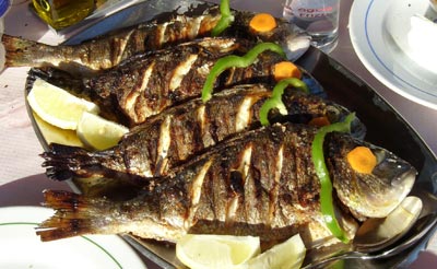 Fisch restaurant im Ulcinj